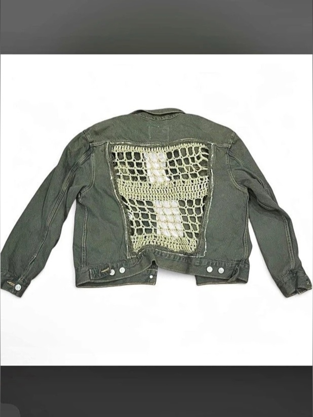 Levi's Denim Trucker Jacket Green XL